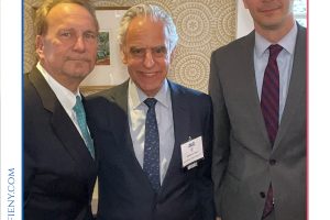 Group portrait of three men in suits posing at a 2026 Top Lawyers of Long Island event.